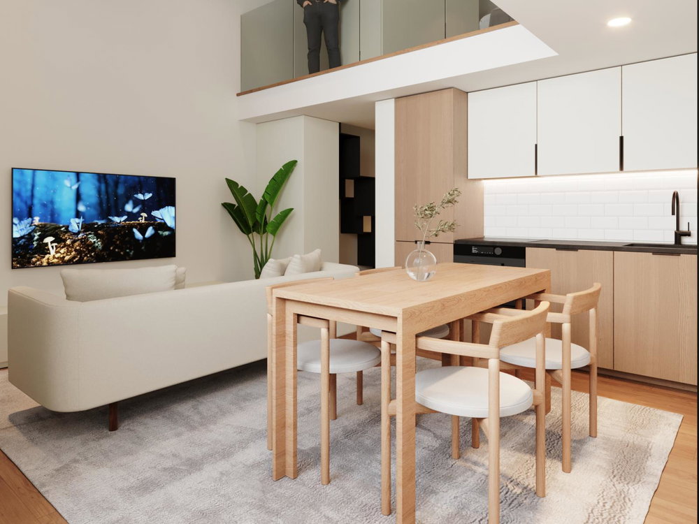 Studio flat with parking in new development