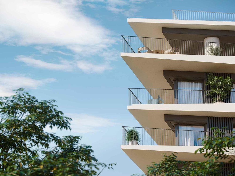 2 bedroom apartment with balcony and parking in Campo Grande