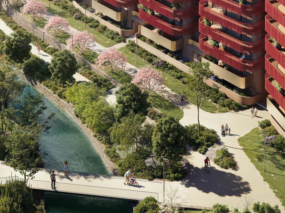 2 bedroom flat with balcony and parking, in Porto