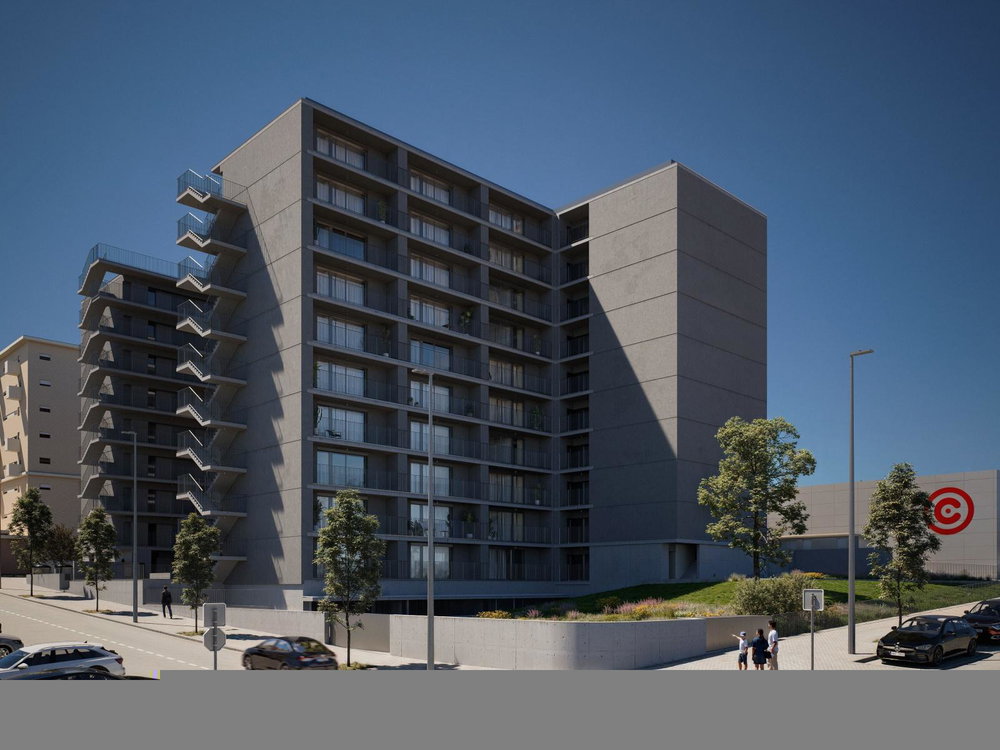 1 bedroom flat with balcony and parking in new development, Gaia