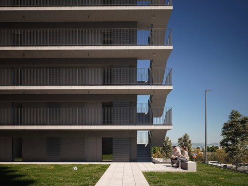 1 bedroom flat with balcony and parking in new development, Gaia
