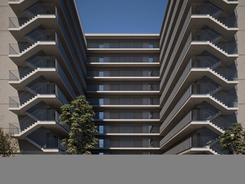 1 bedroom flat with balcony and parking in new development, Gaia