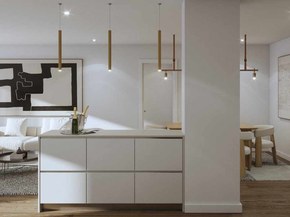 4 bedroom flat with balcony and parking in new development