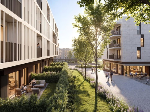4 bedroom flat with balcony and parking in new development