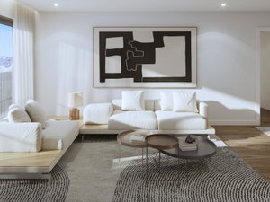 4 bedroom flat with balcony and parking in new development