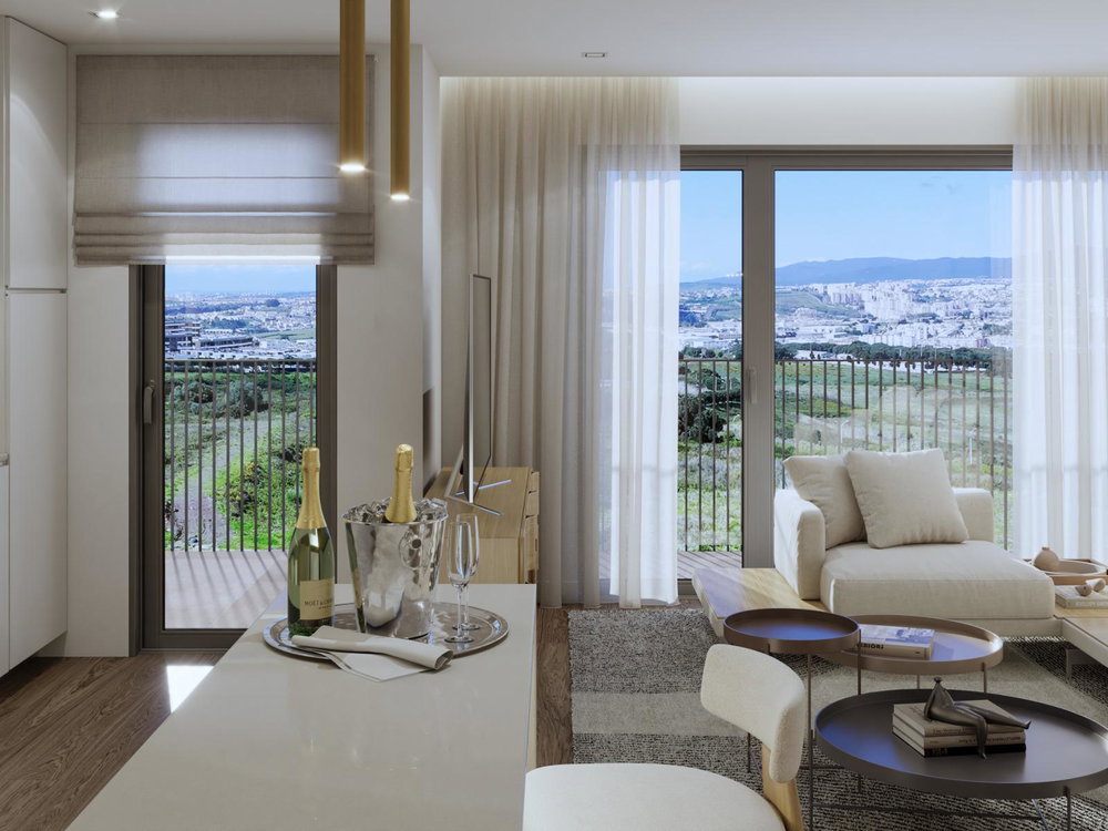 4 bedroom flat with balcony and parking in new development