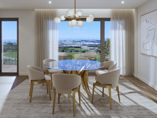 4 bedroom flat with balcony and parking in new development