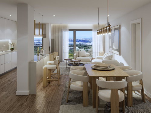 4 bedroom flat with balcony and parking in new development