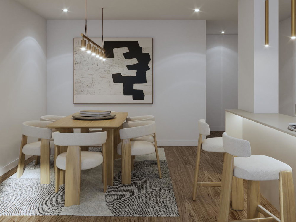 4 bedroom flat with balcony and parking in new development