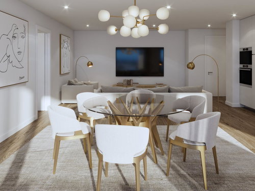 4 bedroom flat with balcony and parking in new development