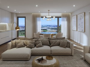 4 bedroom flat with balcony and parking in new development