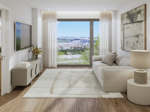 2 bedroom flat with balcony and parking in new development