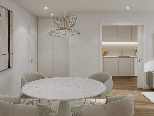 2 bedroom flat with balcony and parking in new development