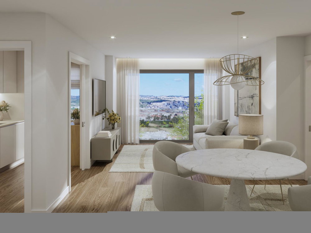2 bedroom flat with balcony and parking in new development