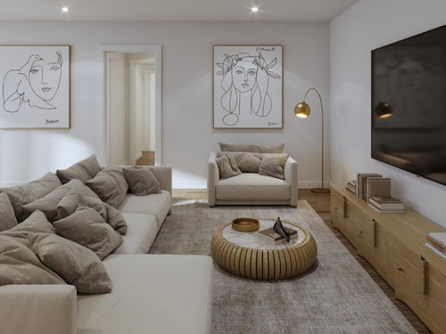 4 bedroom flat with balcony and parking in new development