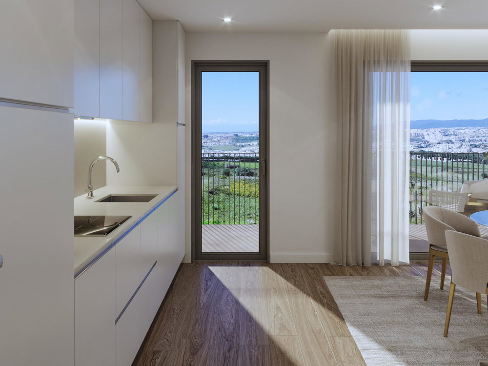 4 bedroom flat with balcony and parking in new development