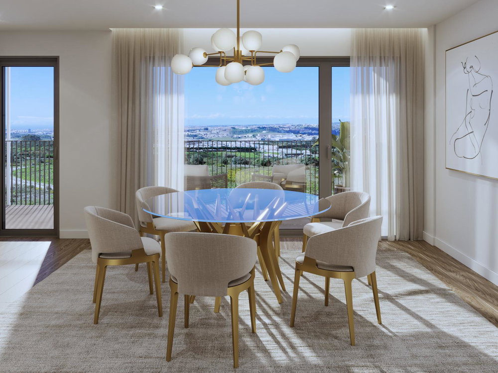 4 bedroom flat with balcony and parking in new development