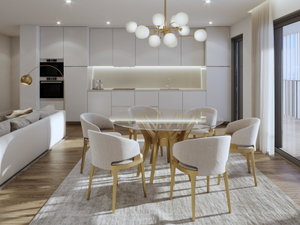 4 bedroom flat with balcony and parking in new development