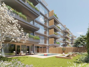 2-bedroom apartment, new, with balcony and sea view, in Canidelo