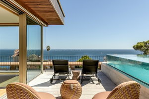 3 bedroom flat, Monte Estoril, sea view and private pool