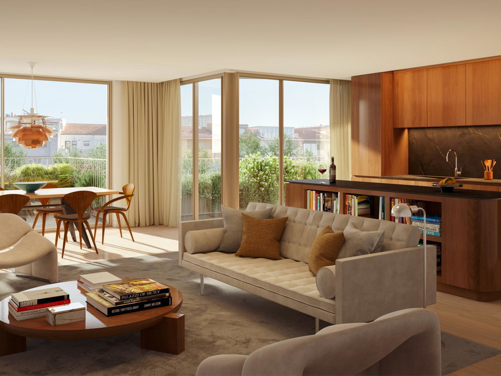 2 bedroom flat with parking in a new development in Porto