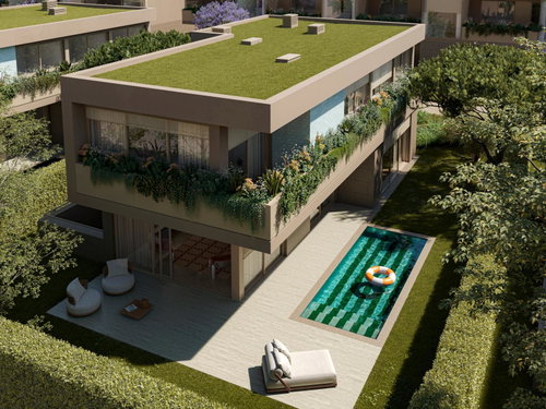 4 bedroom villa with garden and swimming pool in a new development in Cascais