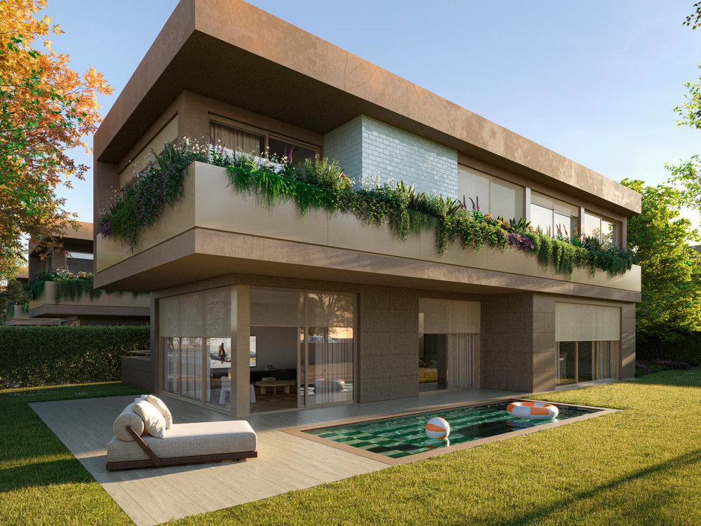 3 bedroom villa with garden and swimming pool in a new development in Cascais