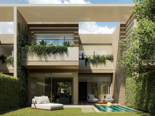 3 bedroom villa with garden and swimming pool in a new development in Cascais