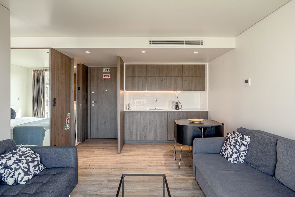 Studio with balcony and river view in Santos