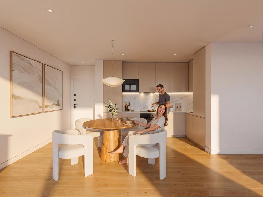 Apartamento T0 com varanda e garagem, em Fânzeres, Gondomar