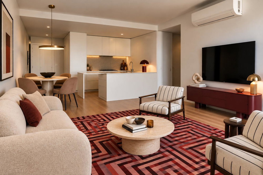 2-bedroom apartment with a balcony, parking and a storage room, in Miraflores