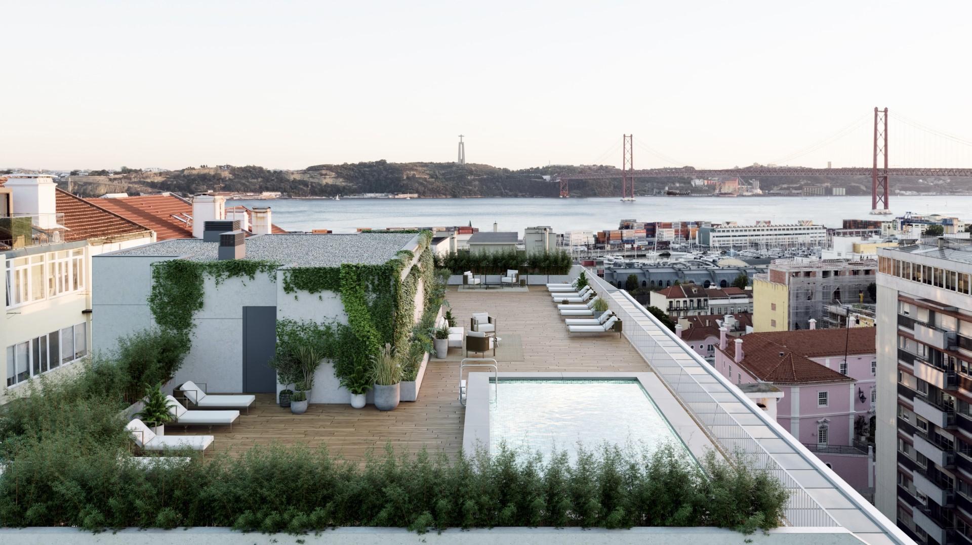 New T2 with river view Apartment Infante Santo Lisbon