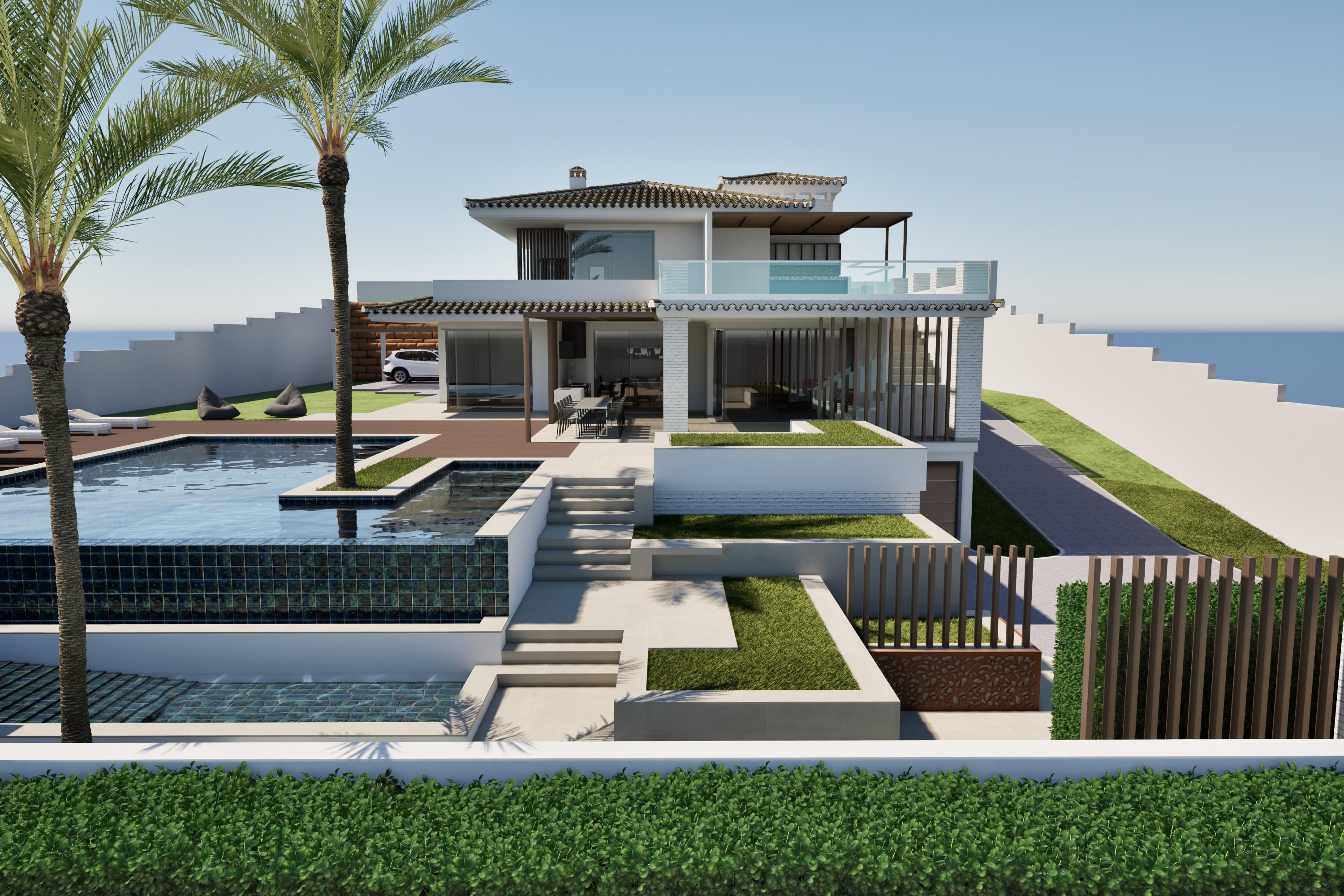 4-bedroom villa with pool and garage in Porto de Mós Lagos