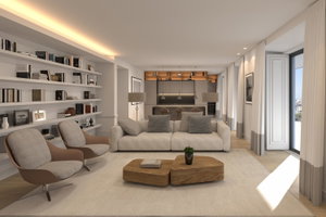 2 bedroom apartment with garden and pool in Monte Estoril