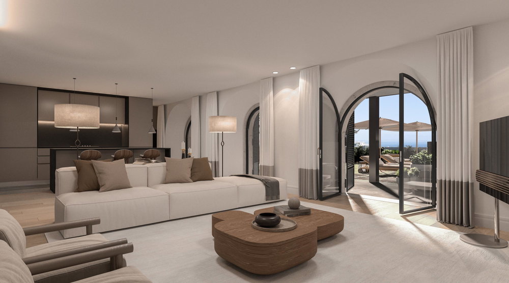 2 bedroom apartment with garden and pool in Monte Estoril