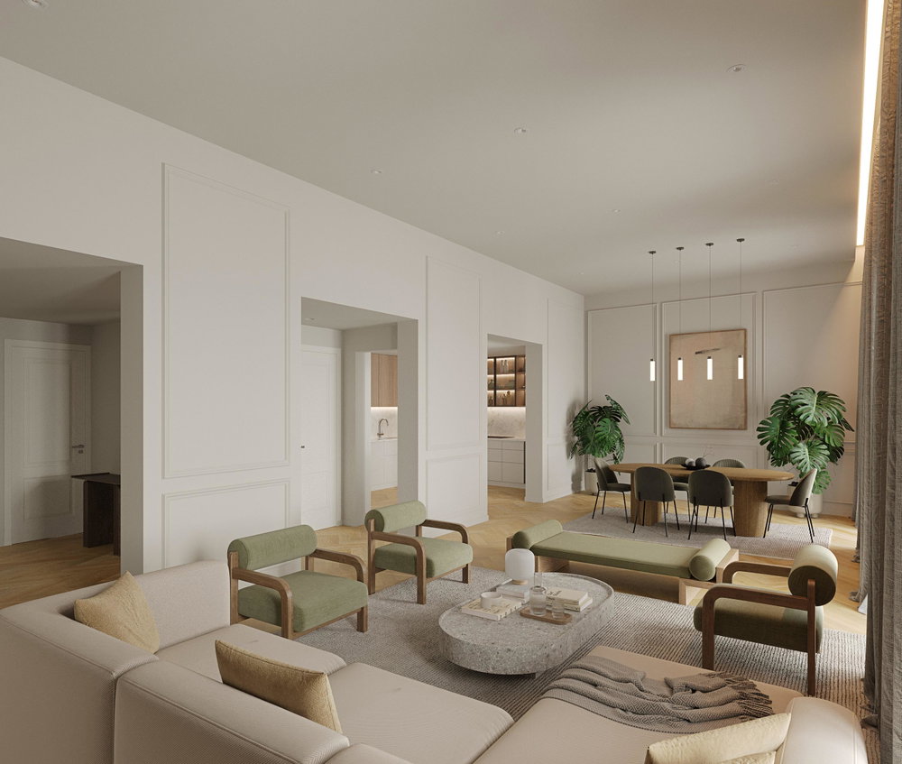 Renovated 3-bedroom apartment in Chiado, Lisbon