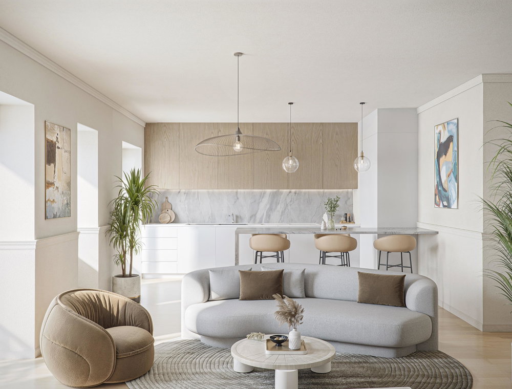 Duplex two-bedroom apartment with balconies at Rosa 52, Lisbon. 1757716476
