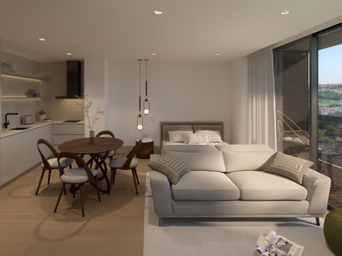New studio apartment, at Lurion, in Vila Nova de Gaia, Porto