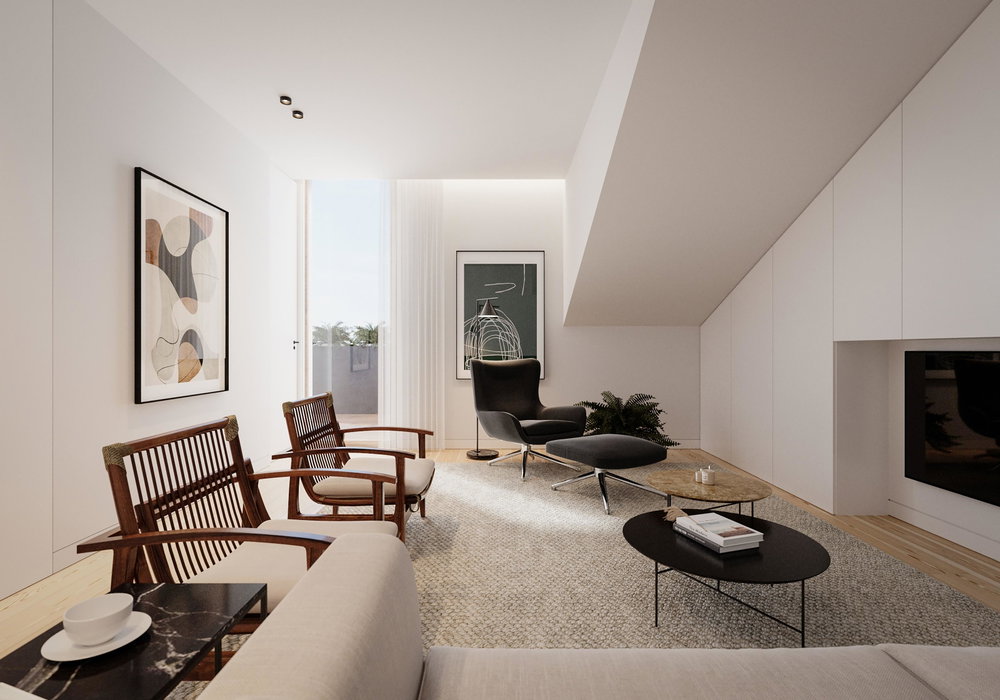 4- bedroom duplex penthouse apartment with garage, Porto