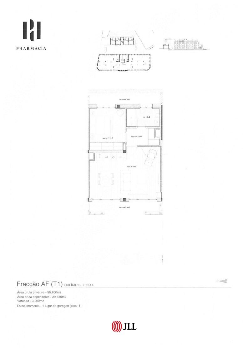 New 1-bedroom apartment, in the Pharmacia, in Porto