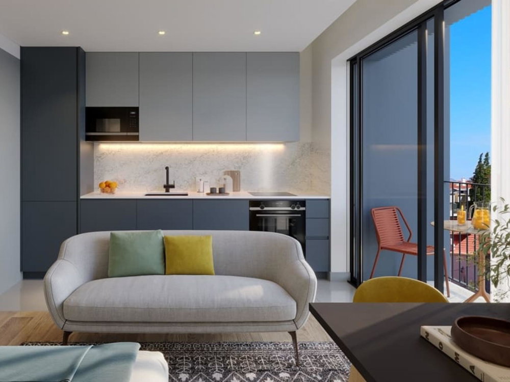 New studio apartment at 345 Alagoa Living Flats in Carcavelos