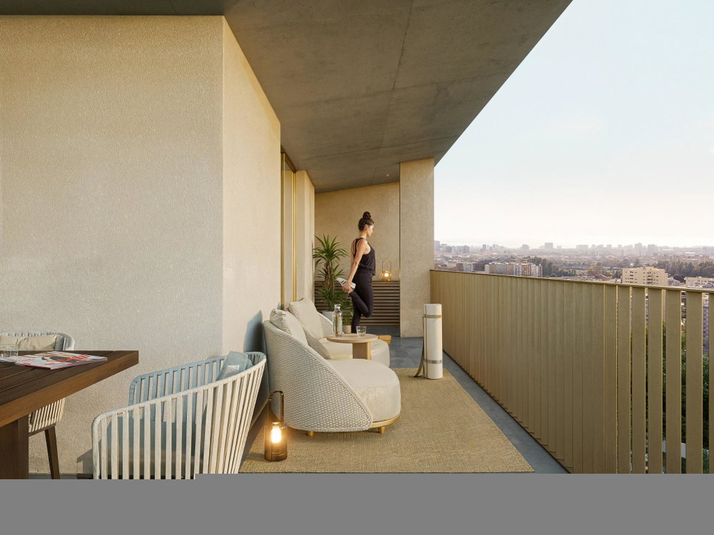 New 1-bedroom apartment in the Ún1co condominium, Porto