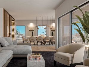 4+1 bedroom apartment, new, at Melo e Sousa 670, in Estoril, Cascais.