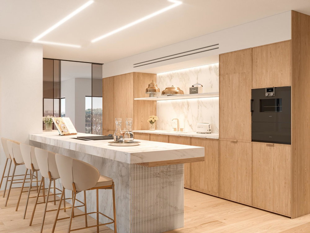 4+1 bedroom apartment, new, at Melo e Sousa 670, in Estoril, Cascais.