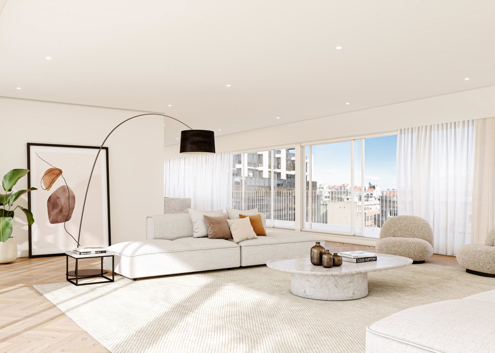 Five-bedroom apartment with terrace and parking in Lisbon