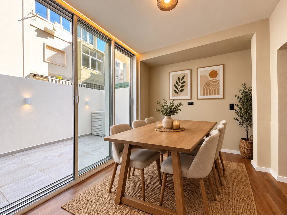 2-bedroom apartment with private terrace, in Graça, Lisbon