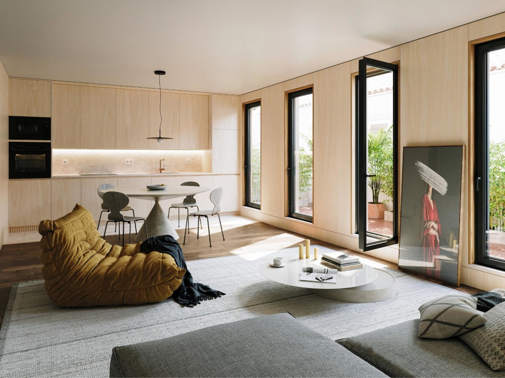 2 Duplex-bedroom apartment, new, at Priore XXI, in Alcântara, Lisbon