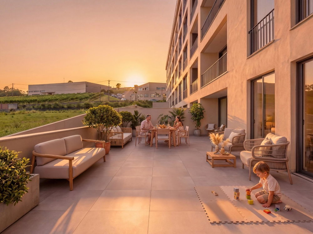 New 1-bedroom apartment at Raízes condominium in Gondomar, Porto