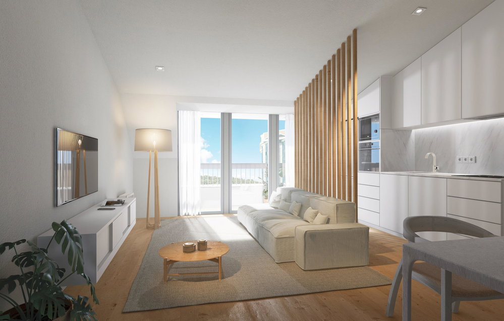 Studio overlooking Monsanto, in Amoreiras