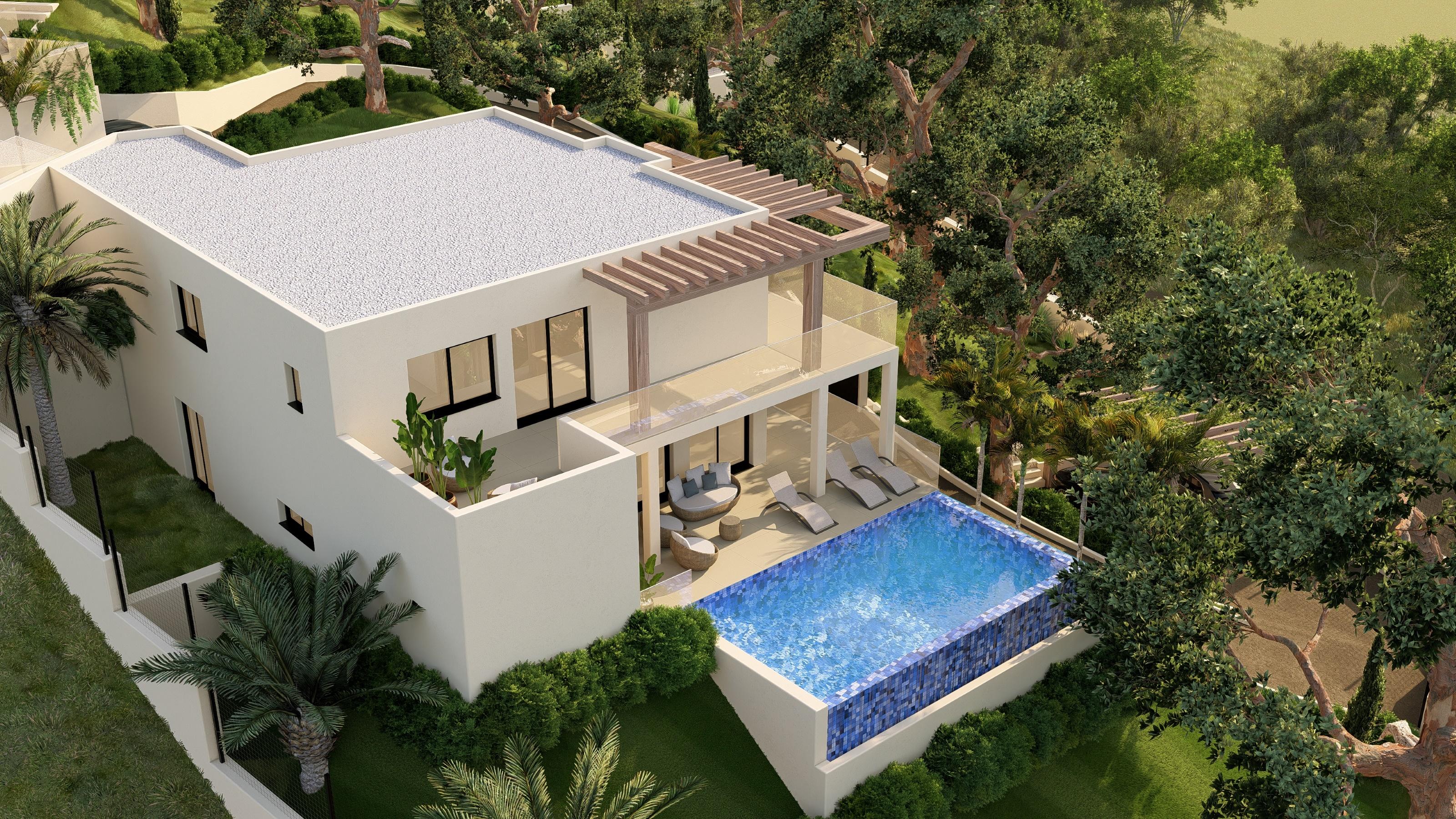 Newbuilt 5 bedroom villa conveniently located at walking distance from the center of São Brás de Alportel